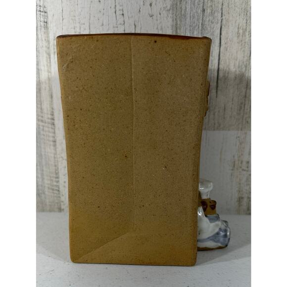 Fitz and Floyd Spoons Holder 1983 Brown Ceramic Chef Vintage Japan - Picture 6 of 9